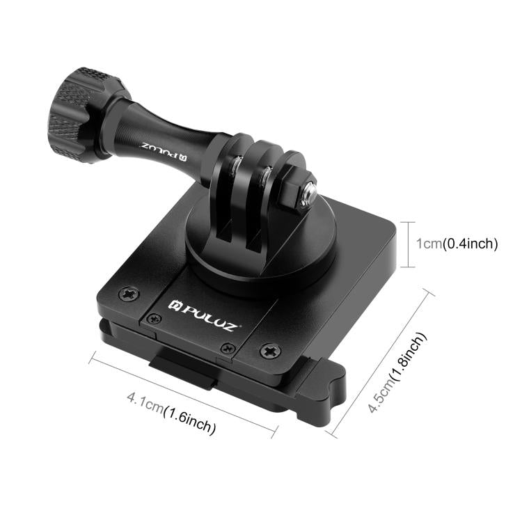 Soporte de liberación rápida de aluminio PULUZ para casco NVG para GoPro y otras cámaras de acción, soporte para casco NVG