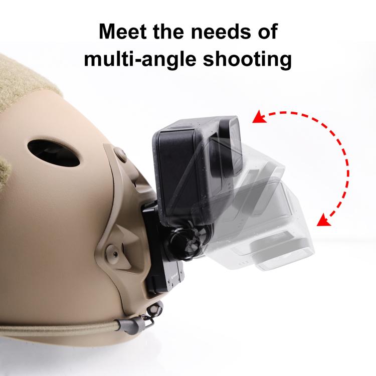 Soporte de liberación rápida de aluminio PULUZ para casco NVG para GoPro y otras cámaras de acción, soporte para casco NVG