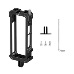 For Insta360 X4 PULUZ Metal Protective Cage Rig Housing Frame with Expand Cold Shoe Base & Tripod Adapter, Cold Shoe Metal Cage