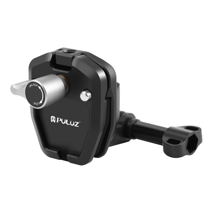 PULUZ Motorrad-Windschutzscheiben-Actionkamera-Halterungsclip für GoPro Hero12 Black / DJI Osmo Action 4 / Insta360 X4 / Ace Pro und andere Actionkameras, Windschutzscheiben-Halterungsclip