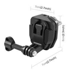 PULUZ Motorrad-Windschutzscheiben-Actionkamera-Halterungsclip für GoPro Hero12 Black / DJI Osmo Action 4 / Insta360 X4 / Ace Pro und andere Actionkameras, Windschutzscheiben-Halterungsclip