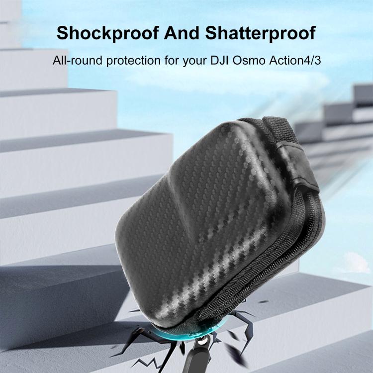 Bolsa de almacenamiento portátil de EVA para DJI Osmo Action 4/3 PULUZ Mini Body Bag, para DJI Osmo Action 5 Pro/4/3