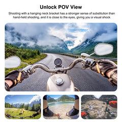 PULUZ Magnetic Collar Bracket POV View Mount with Phone Clamp for GoPro Action Cameras / Phones, Magnetic Collar Bracket