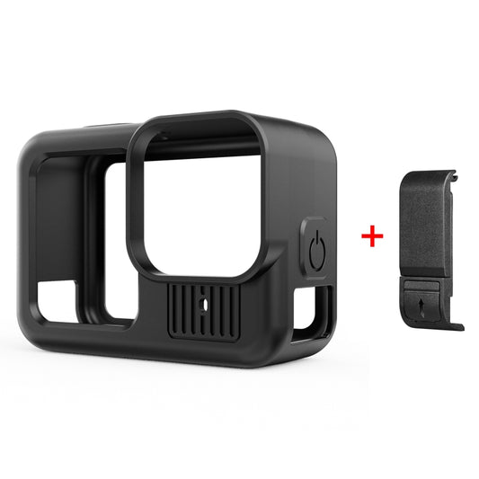 For GoPro HERO13 Black PULUZ Silicone Protective Case Side Interface Cover with Wrist Strap & Lens Cover, For GoPro HERO13 Black Silicone Case + Side Cover