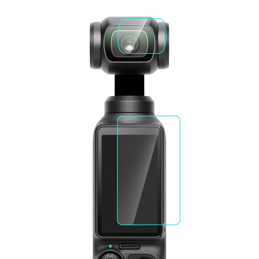 For DJI OSMO Pocket 3 PULUZ 9H 2.5D HD Tempered Glass Lens Protector + Screen Film, For DJI OSMO Pocket 3