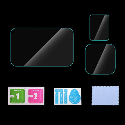 Para Insta360 Ace Pro PULUZ 3 en 1 Pantalla trasera y frontal + Película de vidrio templado para lente, para Insta360 Ace Pro