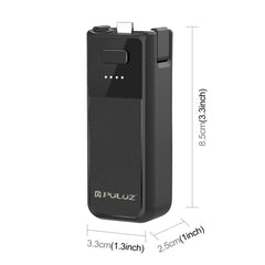 For DJI Osmo Pocket 3 PULUZ High-Capacity 2800mAh Battery Grip