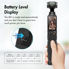 For DJI Osmo Pocket 3 PULUZ High-Capacity 2800mAh Battery Grip