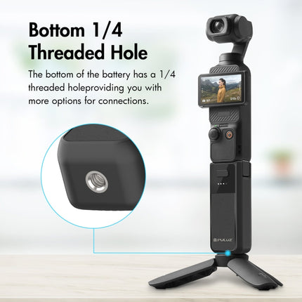 Für DJI Osmo Pocket 3 PULUZ Hochleistungs-Batteriegriff mit 2800 mAh