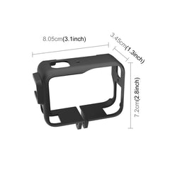 For Insta360 Ace Pro PULUZ Plastic Cage Expansion Adapter Frame with Cold Shoe Base, Plastic Cage