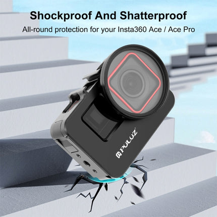 Marco adaptador de jaula de conejo de metal PULUZ para Insta360 Ace Pro/Ace con filtro UV de 52 mm y anillo adaptador, jaula de metal 1