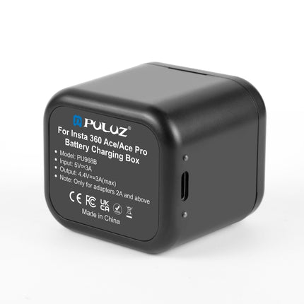 Für Insta360 Ace Pro / Ace PULUZ Batterie Lade Box Batterie &amp; Speicher Karte Lagerung Fall, batterie Lade Box