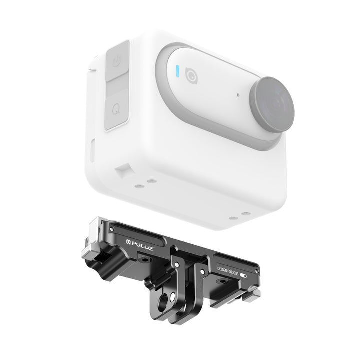 Für Insta360 GO3 PULUZ Magnetische Aluminium Legierung Quick Release Basis Halterung, Für Insta360 GO3 / GO 3S CNC