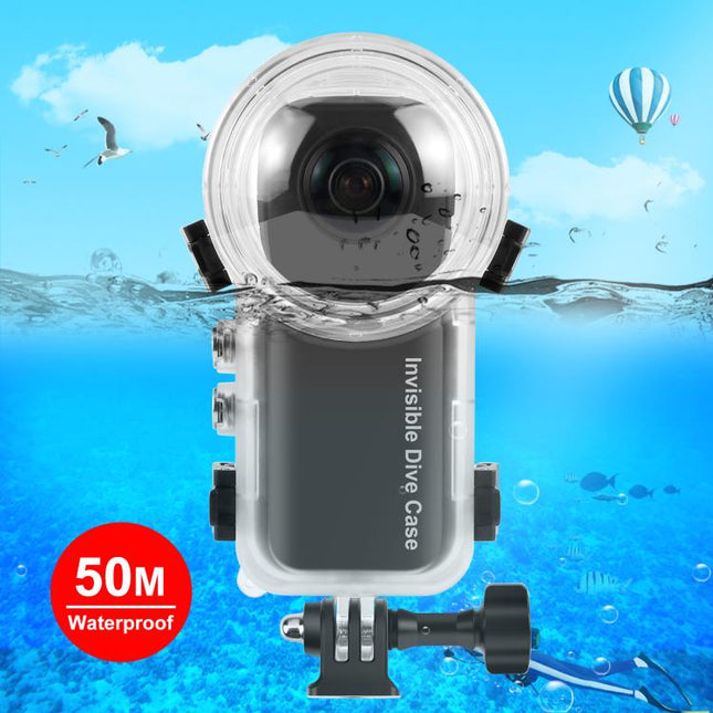 Estuche de buceo sellado y resistente al agua para Insta360 X4 PULUZ de 50 m, estuche de buceo