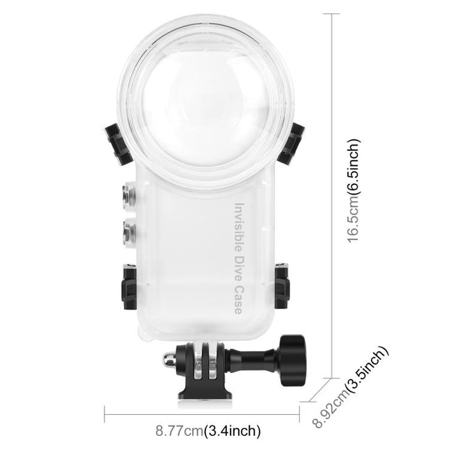 Estuche de buceo sellado y resistente al agua para Insta360 X4 PULUZ de 50 m, estuche de buceo