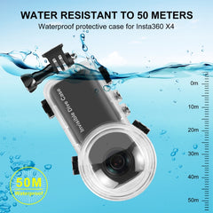 For Insta360 X4 PULUZ 50m Waterproof Sealed Diving Case, Diving Case