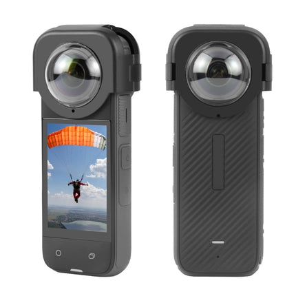 Für Insta360 X4 PULUZ Snap-on Objektiv Schutz Schutzhülle, Snap-on Objektiv Schutz