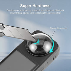 For Insta360 X4 PULUZ Rotation Optical Glass Lens Guard  Protective Cover, Glass Lens Guard