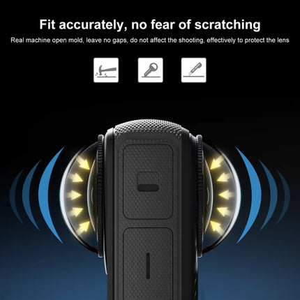 Für Insta360 X4 PULUZ Rotation PC Objektiv Schutz Schutzhülle, PC Objektiv Schutz