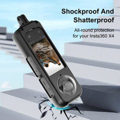 For Insta360 X4 PULUZ Metal Protective Cage Rig Housing Frame with Lens Protector, Metal Housing Frame