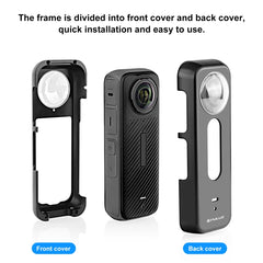 For Insta360 X4 PULUZ Metal Protective Cage Rig Housing Frame with Lens Protector, Metal Housing Frame