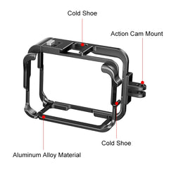 For Insta360 Ace Pro PULUZ Metal Protective Cage Adapter Frame, For Insta360 Ace Pro