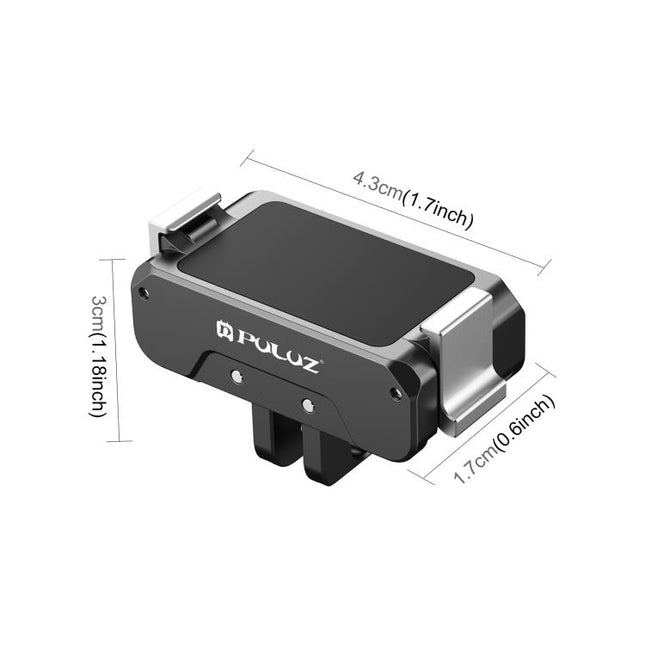 For DJI Osmo Action 4 PULUZ Magnetic Quick Release Metal Base, For DJI Osmo Action 4 / 3