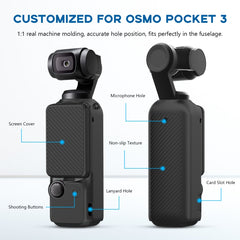 Für DJI OSMO Pocket 3 PULUZ 2-in-1-Silikonschutzhüllen-Set mit Riemen, Silikonschutzhülle (grau), Silikonschutzhülle (blau), Silikonschutzhülle (schwarz)