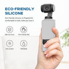 For DJI OSMO Pocket 3 PULUZ  2 in 1 Silicone Cover Case Set with Strap, Silicone Cover(Grey), Silicone Cover(Blue), Silicone Cover(Black)