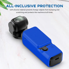 For DJI OSMO Pocket 3 PULUZ  2 in 1 Silicone Cover Case Set with Strap, Silicone Cover(Blue), Silicone Cover(Black), Silicone Cover(Grey)