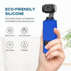 For DJI OSMO Pocket 3 PULUZ  2 in 1 Silicone Cover Case Set with Strap, Silicone Cover(Blue), Silicone Cover(Black), Silicone Cover(Grey)