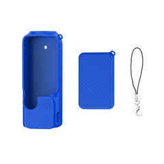 For DJI OSMO Pocket 3 PULUZ  2 in 1 Silicone Cover Case Set with Strap, Silicone Cover(Blue), Silicone Cover(Black), Silicone Cover(Grey)