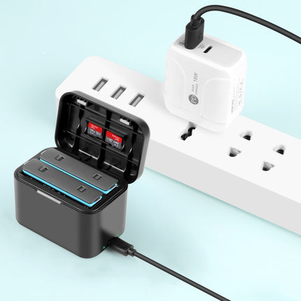 Für Insta360 X4 PULUZ Batterie Lade Box Batterie &amp; Speicher Karte Lagerung Fall, Batterie Lade Box