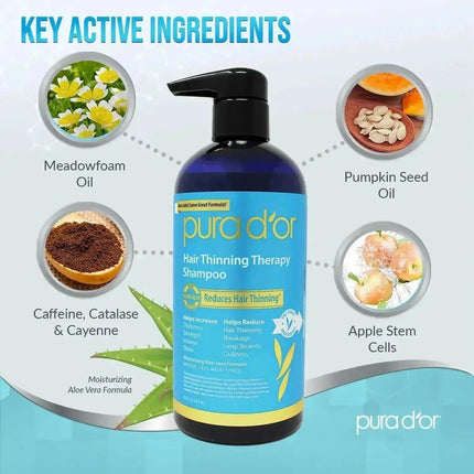 Shampoo for Hair Thinning & Hair Loss Treatment | Pura d'or by Ammuri