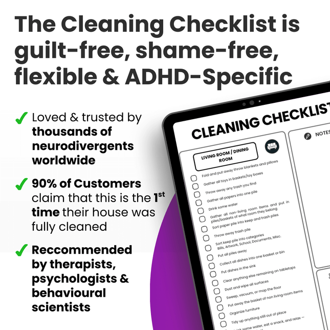 ADHD Cleaning Checklist