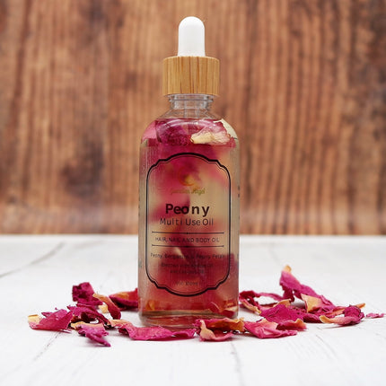 All Natural Peony Multi Use Oil For Hair, Nails & Body - 100ml