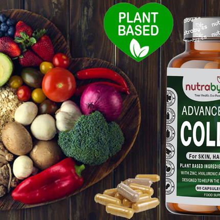 Advanced Vegan Collagen with Hyaluronic Acid, Biotin, Vitamin C & Amino Acids | Amino Acids | Made in UK