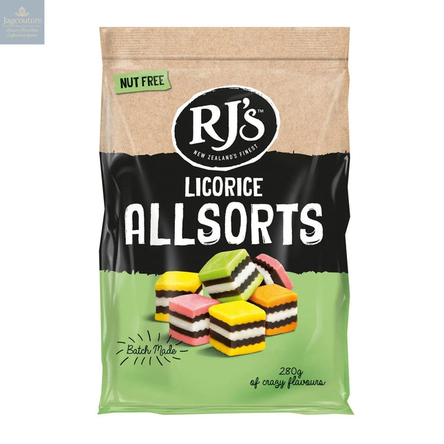 RJ's licorice allsorts in bag