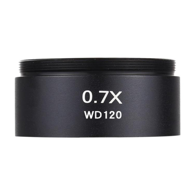 Stereo Microscopes Auxiliary Objective Lens Barlow Lens Magnifier 0.7X WD120, 0.7X WD120