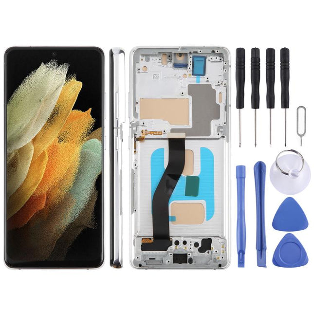 For Samsung Galaxy S21 Ultra SM-G998B 6.66 inch TFT LCD Screen Digitizer Full Assembly with Frame, Not Supporting Fingerprint Identification, For Samsung Galaxy S21 Ultra 6.66 inch(Not Fingerprint)