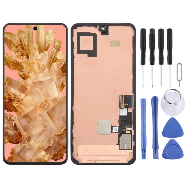For Google Pixel 8 GKWS6 Original LCD Screen Digitizer Full Assembly with Frame, Including Fingerprint Flex Cable, For Google Pixel 8(Original)