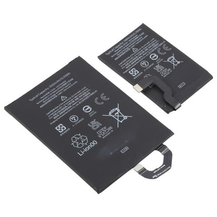 For Google Pixel Fold G9FPL GPDX1 1489mAh / GT6SS 3332mAh Li-Ion Battery (1 Pair), For Google Pixel Fold