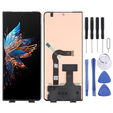For Tecno Phantom V Fold AD10 Original LCD Secondary Screen with Digitizer Full Assembly, For Tecno Phantom V Fold(Original Secondary LCD)