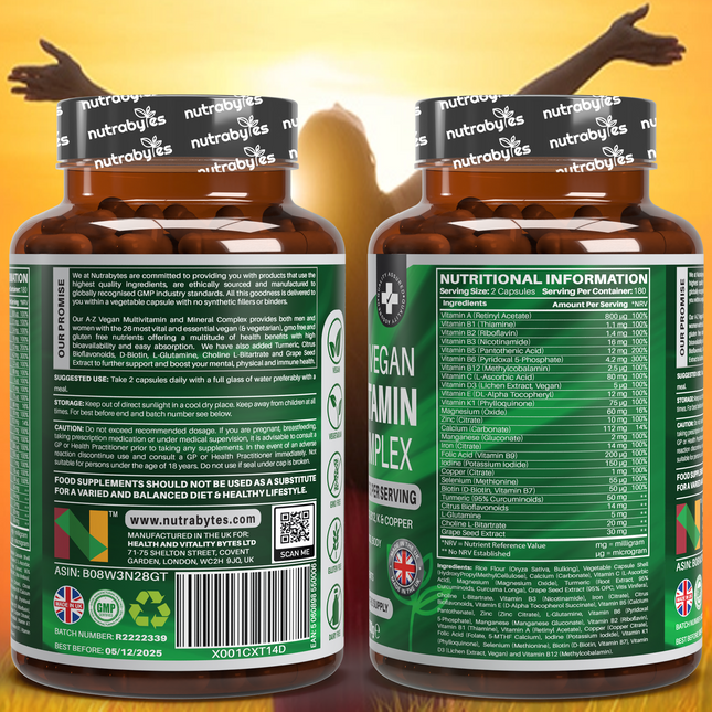 Vegan A-Z Multivitamin & Minerals, 360 Capsules