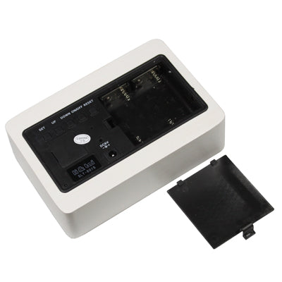 3 in 1 Wooden Clock (Alternately display time, month & date and temperature), White