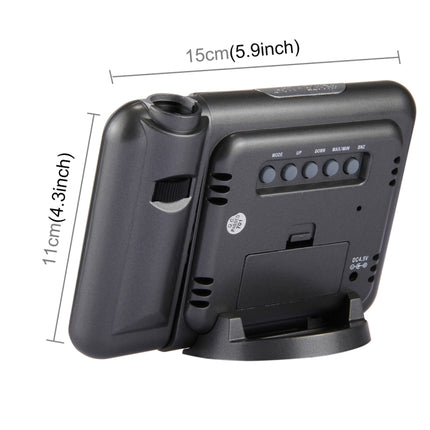 Multifunctional Digital Color LCD Display LED Projection Alarm Clock with Weather Station / Temperature / Humidity / Calendar