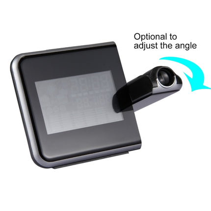 Multifunctional Digital Color LCD Display LED Projection Alarm Clock with Weather Station / Temperature / Humidity / Calendar