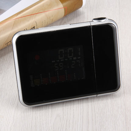 Multifunctional Digital Color LCD Display LED Projection Alarm Clock with Weather Station / Temperature / Humidity / Calendar