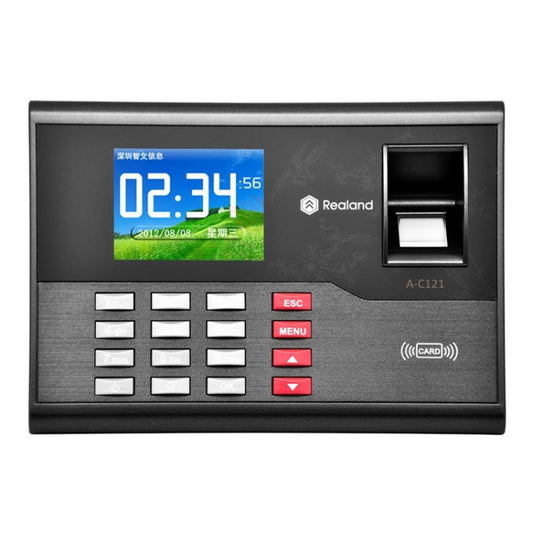 Realand A-C121 2.8 inch Color TFT Screen Fingerprint & RFID Time Attendance, USB Communication Office Time Attendance Clock, A-C121