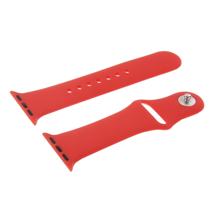 For Apple Watch Sport 38mm High-performance Rubber Sport Watch Band with Pin-and-tuck Closure